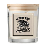 Bougie Parfumée Vanille J’peux pas je suis Hôtelier