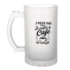 Verre à Bière J’peux pas je préfère le Café