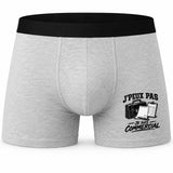 Boxer Homme J’peux pas je suis Commercial – Impression devant