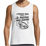Débardeur Homme J’peux pas je préfère mon Iguane