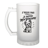 Verre à Bière J’peux pas je préfère mon Yorkshire