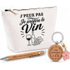 Coffret Cadeau J’peux pas je préfère le Vin – Trousse, stylo bambou et porte-clés