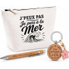 Coffret Cadeau J’peux pas je pars à la Mer – Trousse, stylo bambou et porte-clés