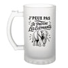 Verre à Bière J’peux pas je préfère les Éléphants