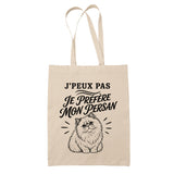 Tote Bag Beige J’peux pas je préfère mon Persan