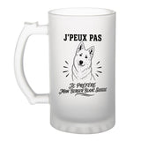 Verre à Bière J’peux pas je préfère mon Berger Blanc Suisse