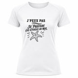 T-shirt de Sport Femme J’peux pas je préfère les Étoiles de mer