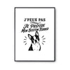 Poster J’peux pas je préfère mon Boston Terrier