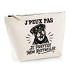 Trousse Beige J’peux pas je préfère mon Rottweiler