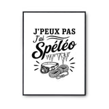 Poster J’peux pas j’ai Spéléo
