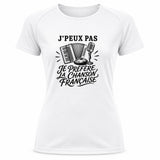 T-shirt de Sport Femme J’peux pas je préfère la Chanson française