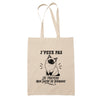 Tote Bag Beige J’peux pas je préfère mon Sacré de Birmanie