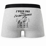 Boxer Homme J’peux pas j’ai Saut d’obstacles – Impression au dos
