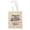 Tote Bag Beige J’peux pas je préfère mon Canari