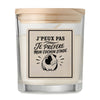 Bougie Parfumée Vanille J’peux pas je préfère mon Cochon d’Inde