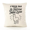 Housse de Coussin J’peux pas je préfère mon Lama