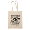 Tote Bag Beige J’peux pas j’ai Step