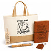 Coffret Cadeau J’peux pas j’ai Harmonie – Sac jute, carnet, stylo, porte-clés et marque-page