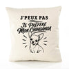 Housse de Coussin J’peux pas je préfère mon Chihuahua