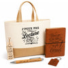 Coffret Cadeau J’peux pas j’ai Lecture – Sac jute, carnet, stylo, porte-clés et marque-page