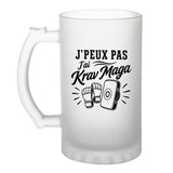 Verre à Bière J’peux pas j’ai Krav Maga