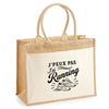Sac Cabas Jute avec Poche J’peux pas j’ai Running