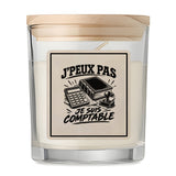 Bougie Parfumée Vanille J’peux pas je suis Comptable