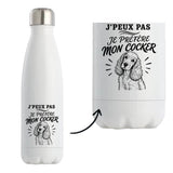 Gourde Isotherme J’peux pas je préfère mon Cocker