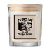 Bougie Parfumée Vanille J’peux pas je suis Femme de chambre