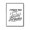 Poster J’peux pas j’ai Vacances