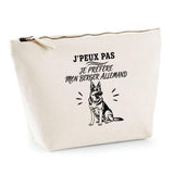 Trousse Beige J’peux pas je préfère mon Berger Allemand