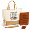 Coffret Cadeau J’peux pas j’ai Tirage de tarot – Sac jute, carnet, stylo, porte-clés et marque-page