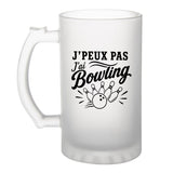 Verre à Bière J’peux pas j’ai Bowling
