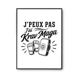 Poster J’peux pas j’ai Krav Maga