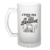 Verre à Bière J’peux pas je suis Brasseur