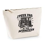 Trousse Beige J’peux pas je suis Informaticien