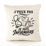 Housse de Coussin J’peux pas je suis Infirmière