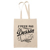 Tote Bag Beige J’peux pas j’ai Dessin