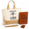 Coffret Cadeau J’peux pas je préfère le Spritz – Sac jute, carnet, stylo, porte-clés et marque-page