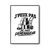 Poster J’peux pas je suis Déménageur