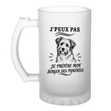 Verre à Bière J’peux pas je préfère mon Berger des Pyrénées
