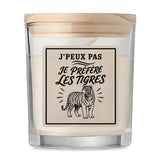 Bougie Parfumée Vanille J’peux pas je préfère les Tigres