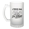 Verre à Bière J’peux pas j’ai Sophro