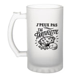 Verre à Bière J’peux pas j’ai Tartiflette