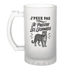 Verre à Bière J’peux pas je préfère les Léopards