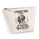 Trousse Beige J’peux pas je préfère mon Setter