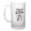 Verre à Bière J’peux pas je préfère mon Chat roux