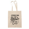 Tote Bag Beige J’peux pas j’ai Saut à l’élastique