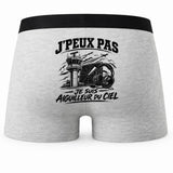 Boxer Homme J’peux pas je suis Aiguilleur du ciel – Impression au dos