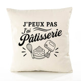 Housse de Coussin J’peux pas j’ai Pâtisserie